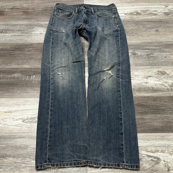Levi's Vintage red tab Jeans - distressed Blue 33x30 - Picture 1 of 13